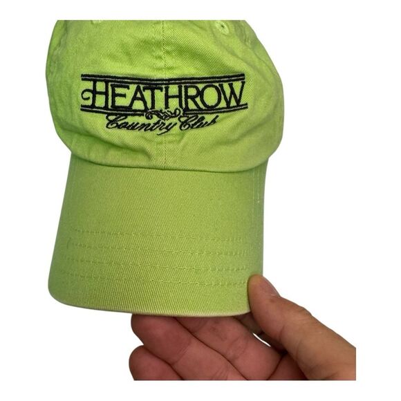Imperial Cotton Twill Lime Green With Country Club Logo Hat - Picture 3 of 7
